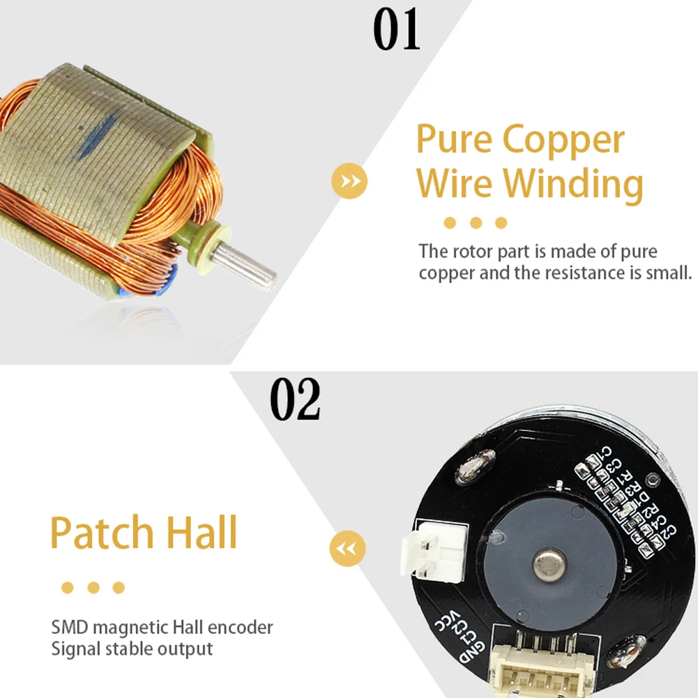 CHR-775S Магнитный Holzer Encoder двигатель постоянного тока 24В 8000 об/мин Робот Мотор для