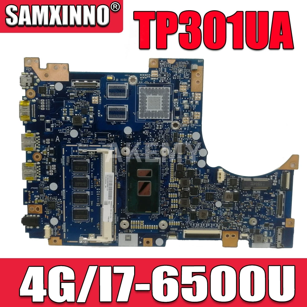 

TP301UJ Laptop motherboard for ASUS TP301UA original mainboard 4GB-RAM I7-6500U