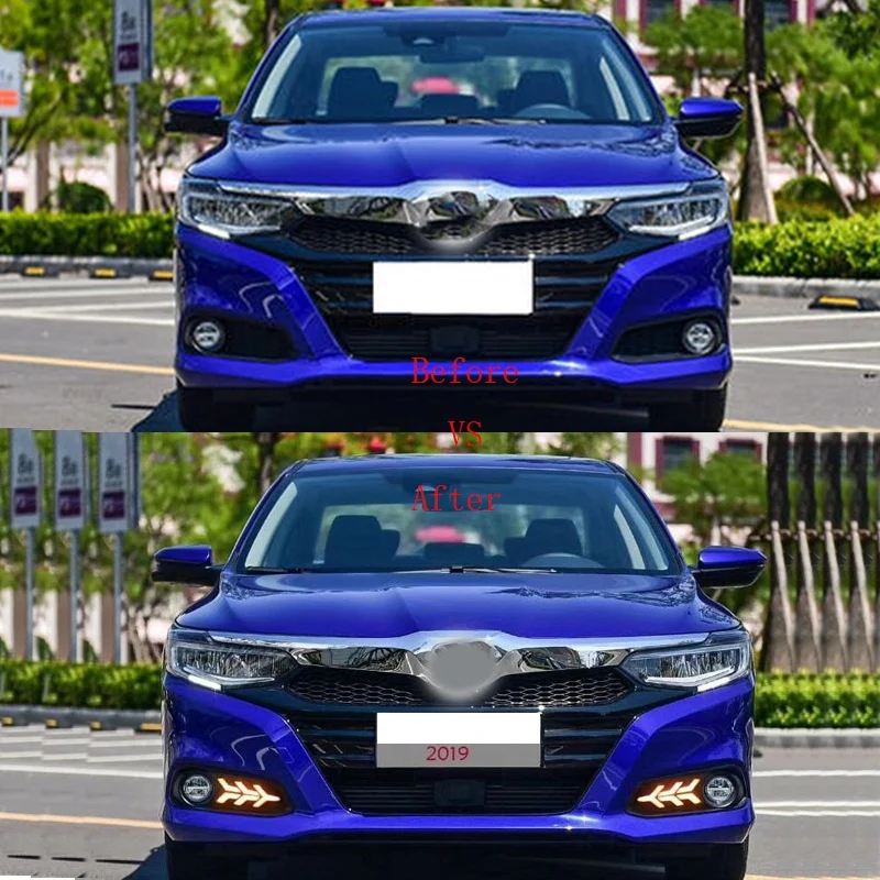 

1 Set Bumper Fog Lamp Daytime Light LED DRL for Honda Crider 2019 Daytime Running Light Crider Fog Light Car Accessories