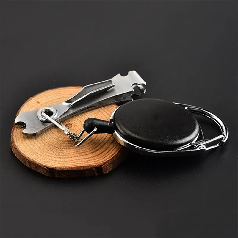 Fishing Line Nail Nipper Clipper Cutter Quick Knot Tying Tool Retractor Tackle Gear Keychain | Спорт и развлечения