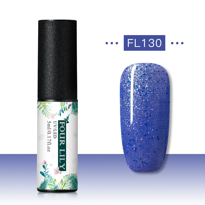 CS06901 Четыре лилии Гель-лак набор УФ Vernis Полупостоянный праймер верхнее покрытие 5 мл цветной гель для ногтей лак Nagellak Soak Off лак - Цвет: CS06901