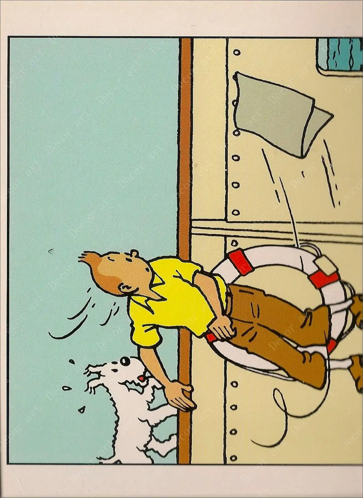 Винтажные Приключения TinTin постер звезды Открытка классический холст картины