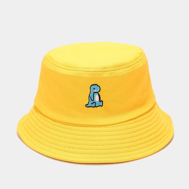 Панама женская хлопковая с рисунком динозавра летняя | Аксессуары для одежды