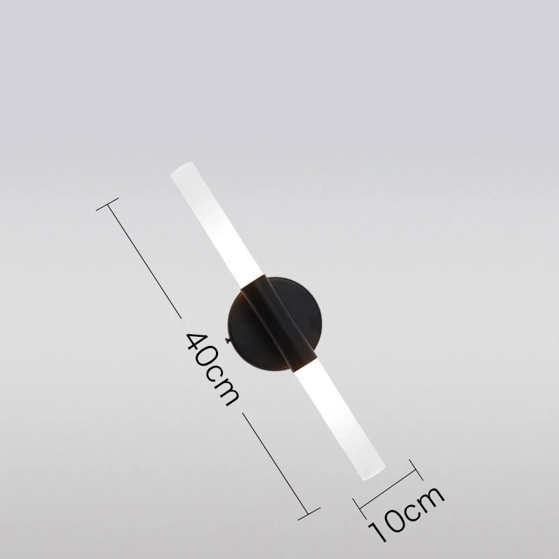 

Gold Metal Tube Wall Lamps Modern Glass Wall Lights for Home Living Room Stairs Sconce Bedroom Bathroom Mirror Light Fixtures