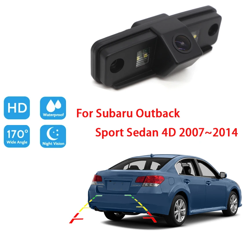 

For Subaru Outback Sport Sedan 4D 2007 ~ 2014 CCD Full HD Night Vision Car Reverse Backup Rear View Camera high quality RCA
