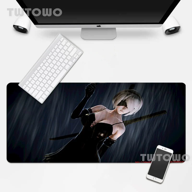 

Mouse Pad Gamer XXL Custom HD keyboard pad MousePads Nier Automata Girl Anime Anti-slip Gamer Office Laptop Desktop Mouse Pad