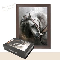 hot selling spanish horse 1000 pcs puzzles for adults landscape jigsaw puzzle artwork style gift diy mural painting