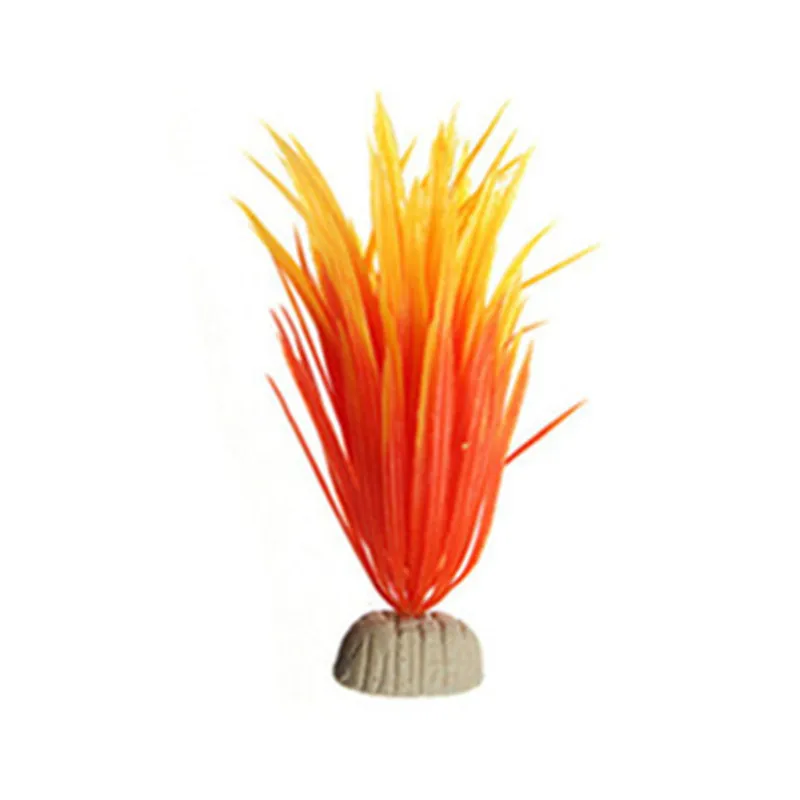 Аксессуары для украшения аквариума погружной цветок трава декоративное