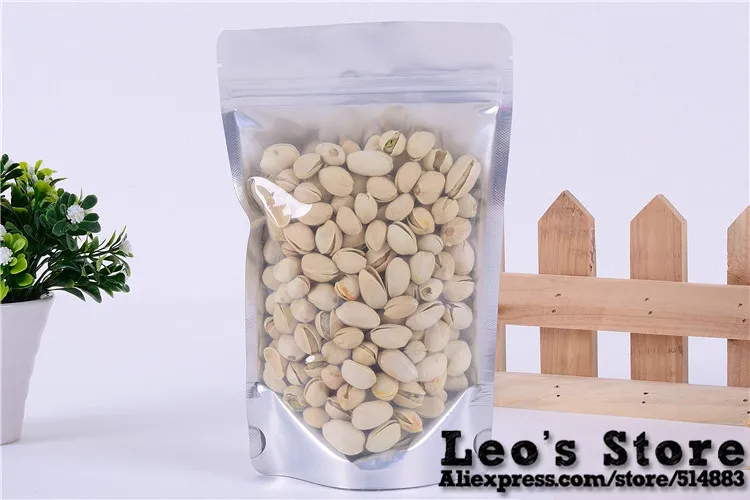 

50pcs/lot 15cm*23cm (5.9''*9.1'') 270mic Black One Side Clear Bag, Zipper Plastic Bag,Ziplock Foil Food Packaging