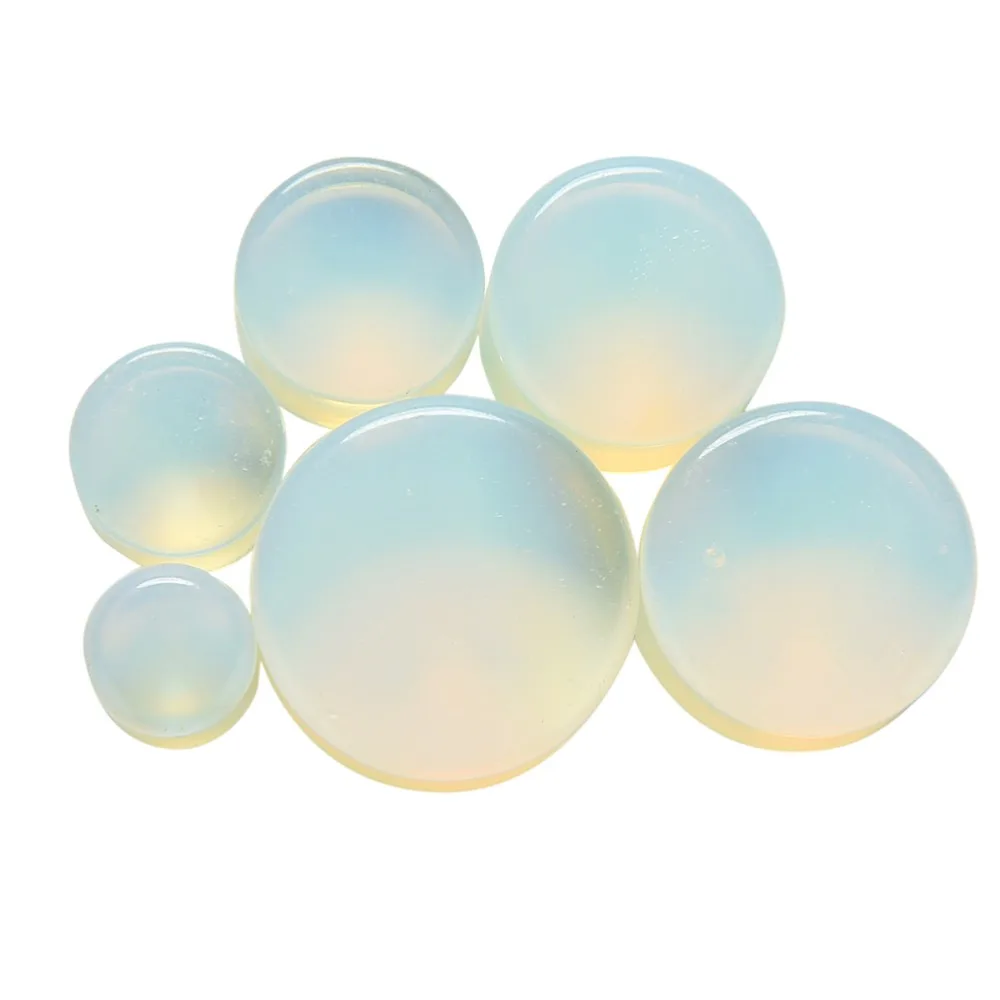 1 шт. расширитель для пирсинга уха Опалит камень затычки ушей Туннели