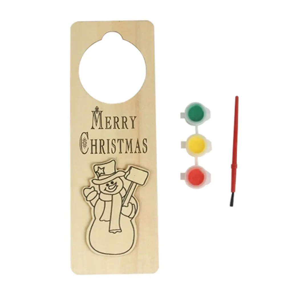 

Ornaments Christmas Items Christmas Door Ornaments Door Handle Elder Snowman Elk Wooden Christmas Ornament