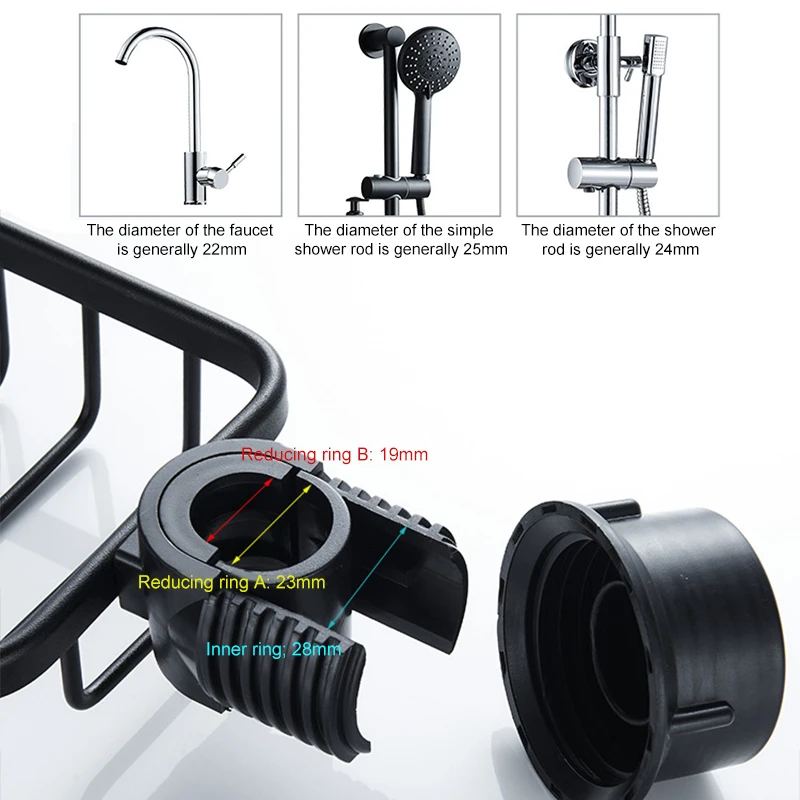Полки для ванной комнаты душевая стойка алюминиевая корзина хранения шампуня