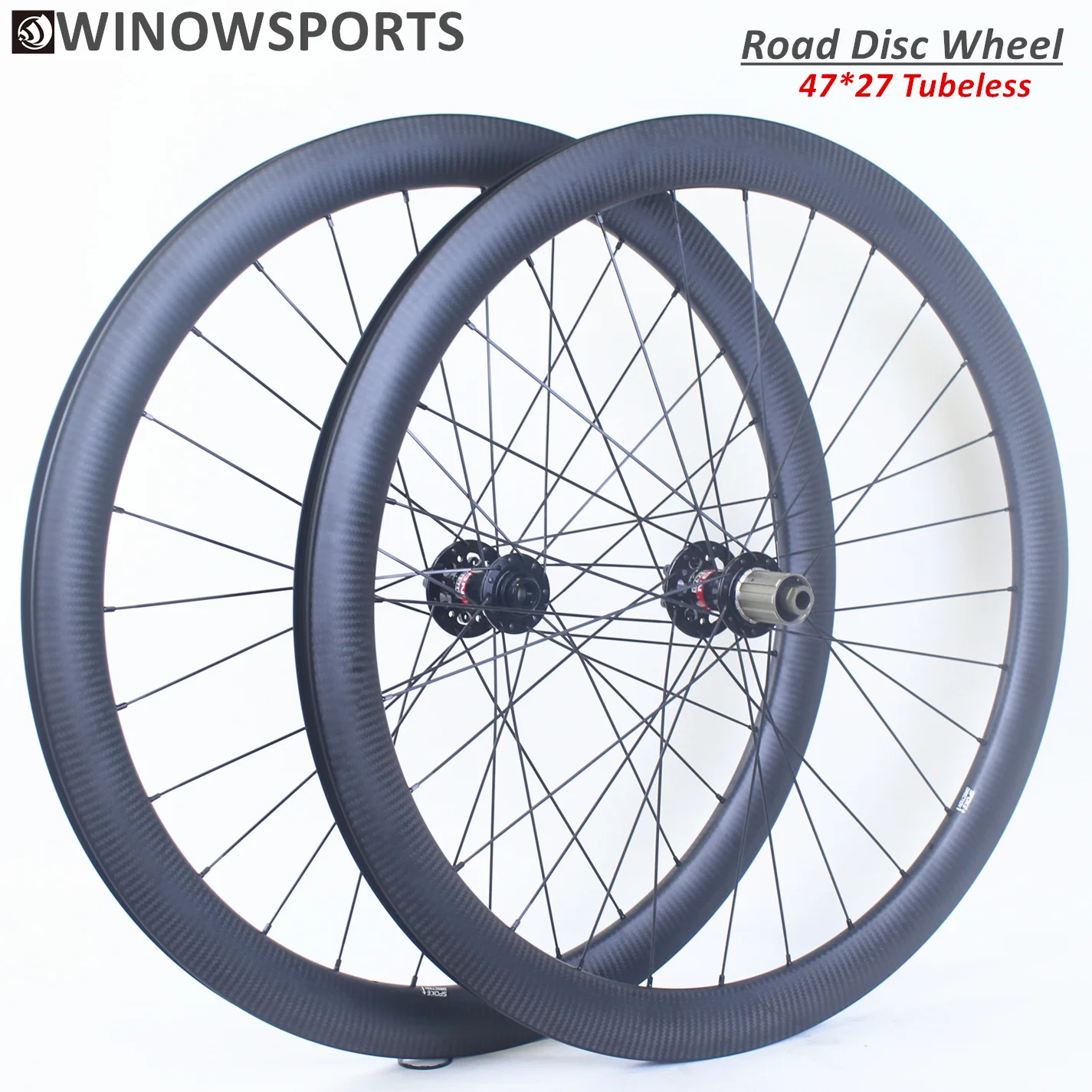 Winowsports бескамерная покрышка углеродное колесо для дорожного дискового тормоза