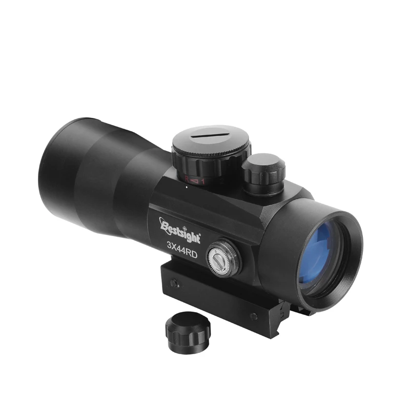 3X44 зеленый красный точечный прицел тактический оптика Red Dot Сфера подходит 11/20 мм рельс прицелы для охоты
