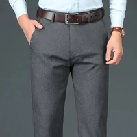 dimi mens high waist business trousers autumn winter brand luxury high quality fitted straight lyocell sheep wool pants
