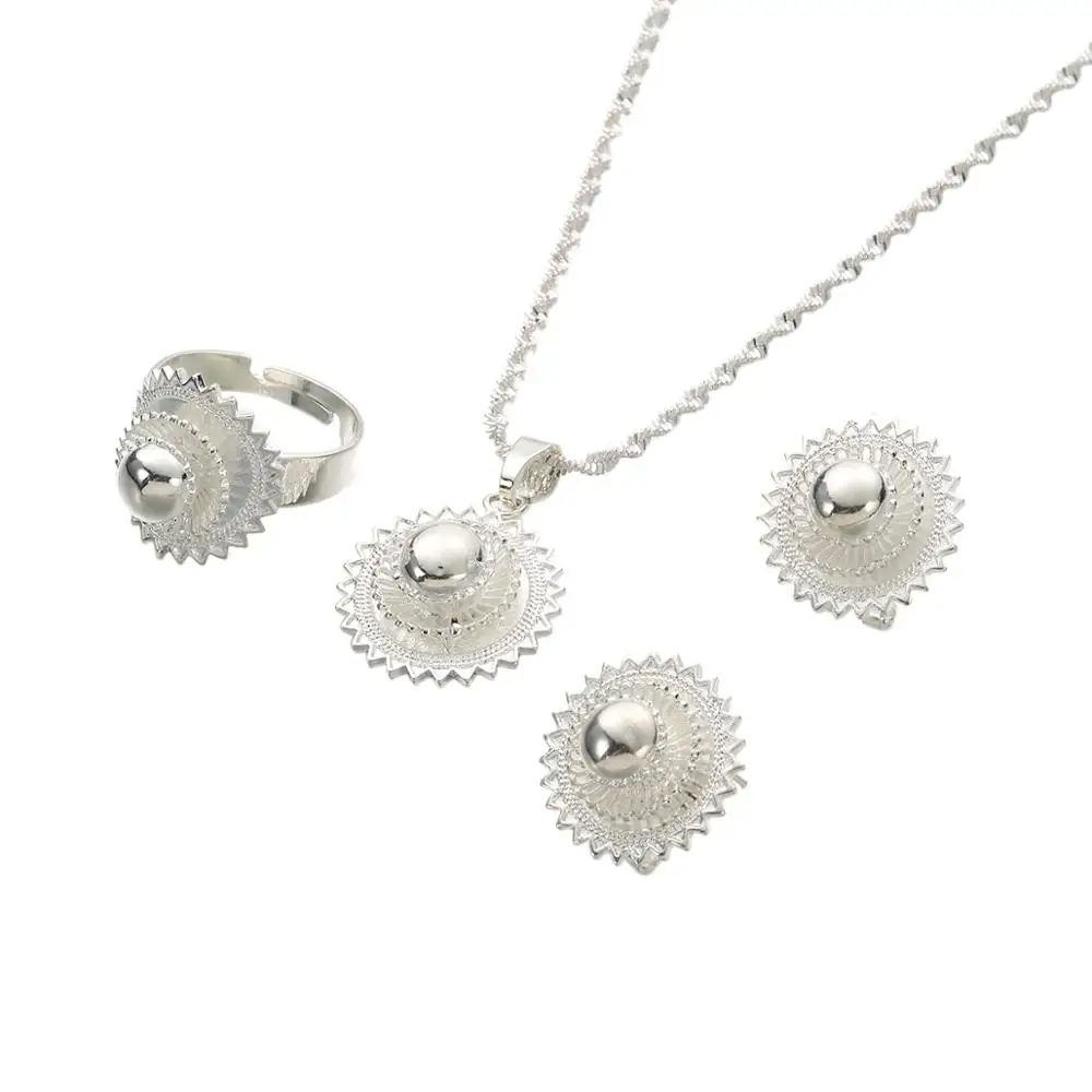 НОВЫЕ комплекты серебряных кулонов ожерелий серег кольца ювелирные изделия