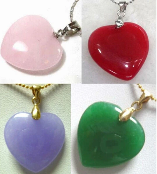 1103 + 5 цветов красивый зеленый/розовый/фиолетовый/красный кулон сердце любовь|Шармы| |