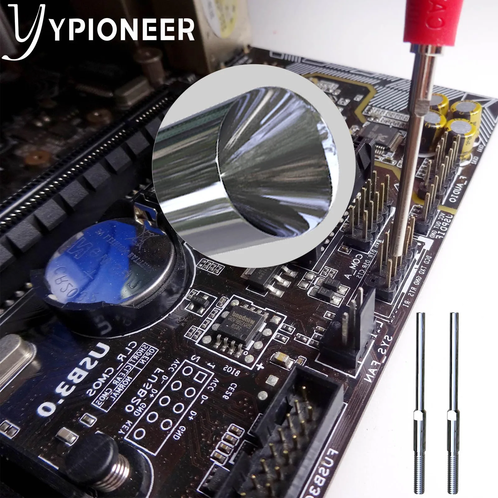 Силиконовые Щупы для мультиметра YPioneer P1308D Набор сменных позолоченных