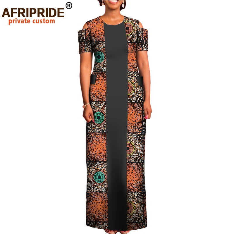 Осеннее Африканское женское прямое платье AFRIPRIDE private custom традиционное до