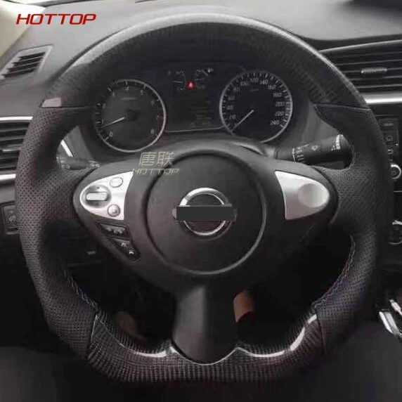 Автомобильное рулевое колесо из углеродного волокна для Nissan 370Z 2009 +|Рулевые