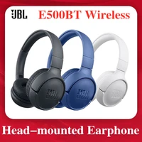 jbl e500bt headphone deep bass sound sports game bluetooth compatible headset with mic noise canceling foldable earphones