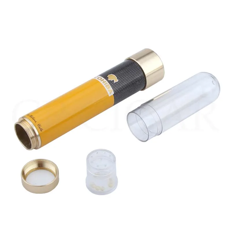 COHIBA набор 2 фонарь Зажигалка газовый металлический сигары резак острый Карманный