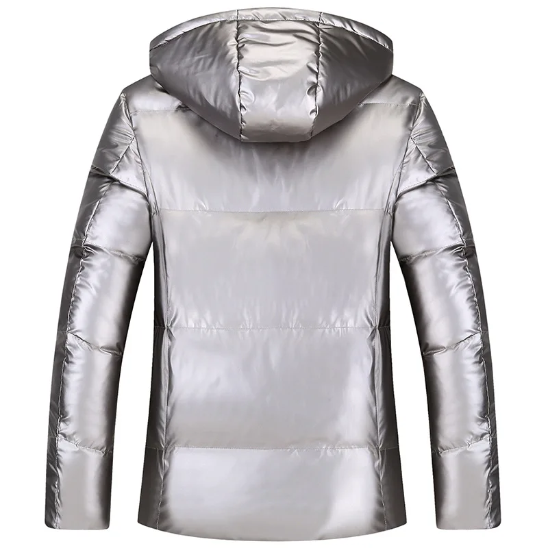 

Extra large cotton padded clothes men's winter clothes fat man extra large hooded and thickened bright color cotton padded coat