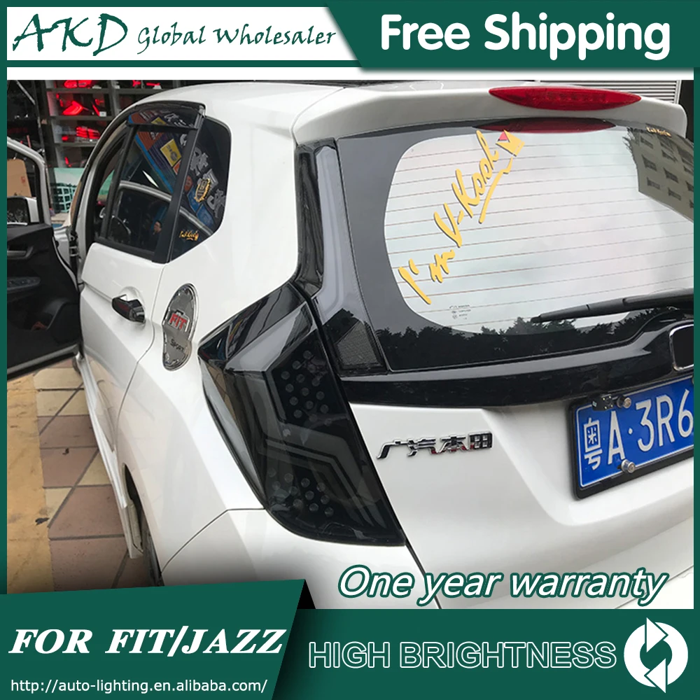 

Car Styling Taillights for FIT Jazz GK5 LED Tail Light 2014-2018 Tail Lamp DRL Rear Turn Signal Automotive Accessories