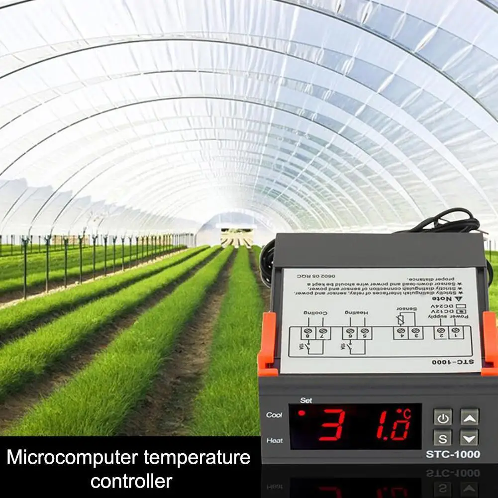 

Цифровой Температура контроллер термостат терморегулятор светодиодный STC-1000 реле 1000 24V инкубатор охлаждения STC 10A 220V 12V он K4N6