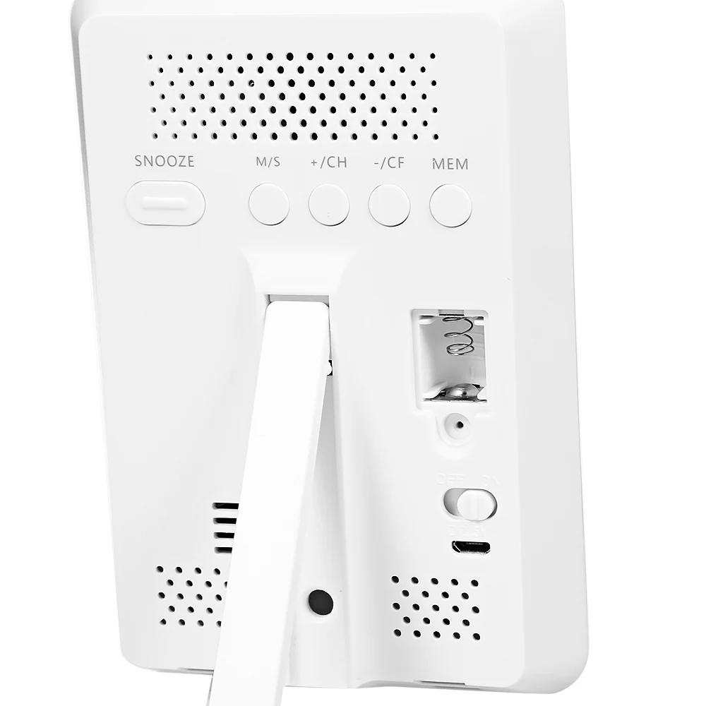 Беспроводная метеостанция будильник PM2.5 термометр часы качество воздуха монитор