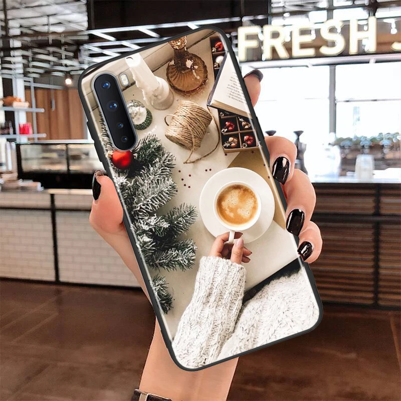 

Soft TPU Cover Latte Love Coffee Heart for OnePlus Nord N100 N10 8T 8 7T 7 6T 6 5T Pro Black Phone Case