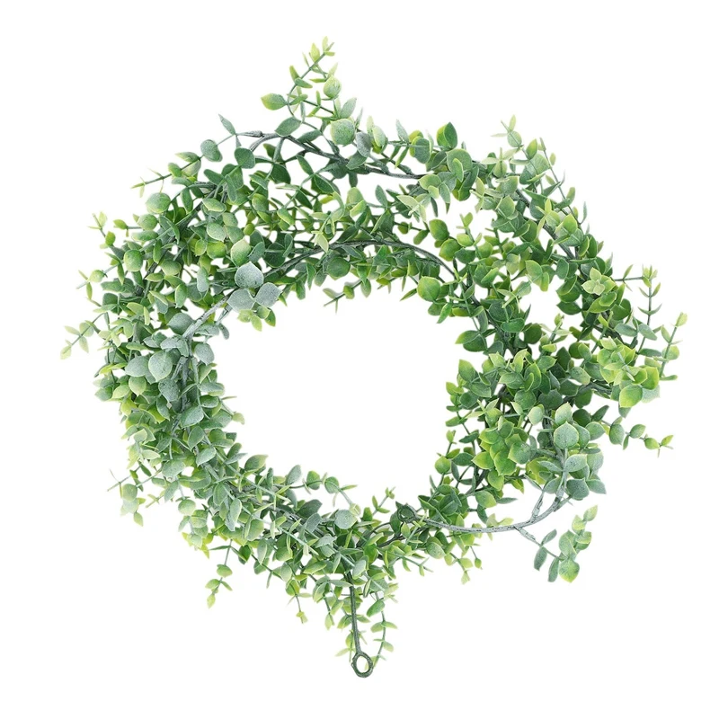 

4 Pack Artificial Eucalyptus Garland Greenery Eucalyptus Vines Faux Silver Dollar Eucalyptus Leaves for Table Doorways