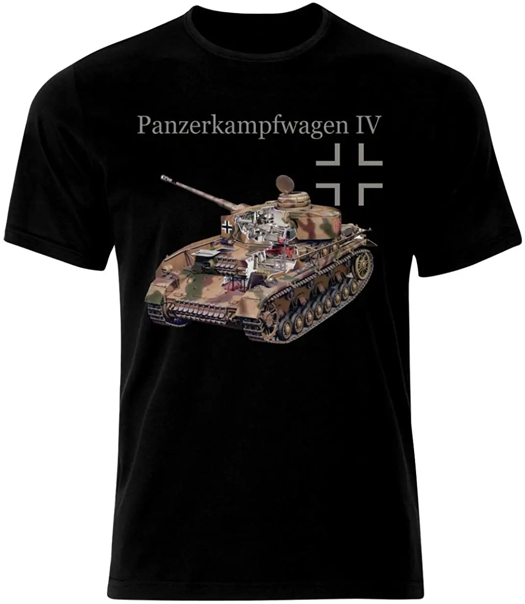 

PzKpfw 4 Tank Panzer Armure WW2 Army War Wehrmacht T-Shirt Summer Cotton O-Neck Short Sleeve Men's T Shirt New Size S-3XL