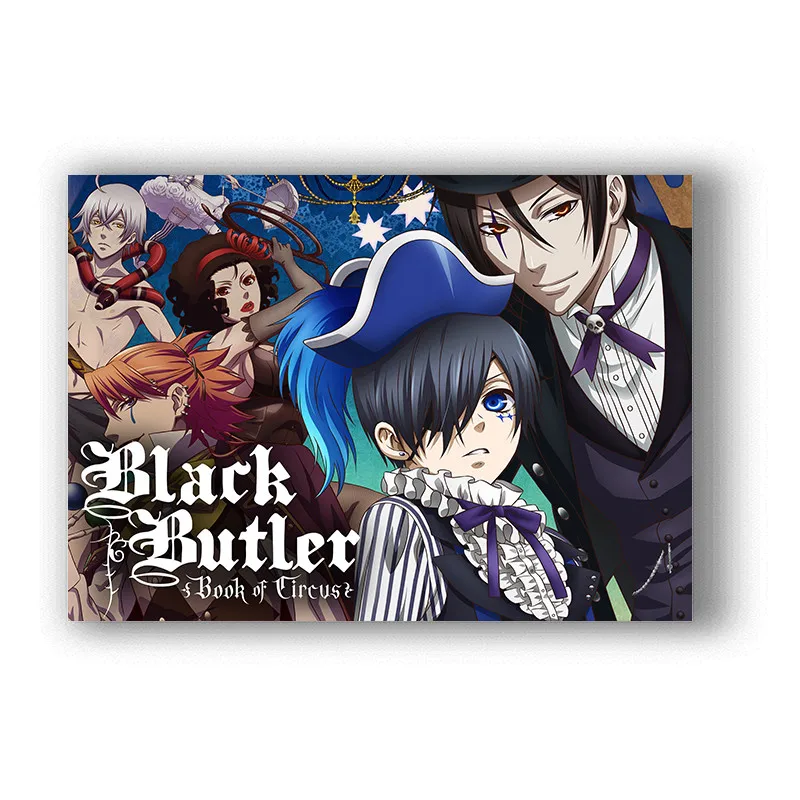 Японские Аниме Плакаты черный дворец с белым покрытием бумажная настенная