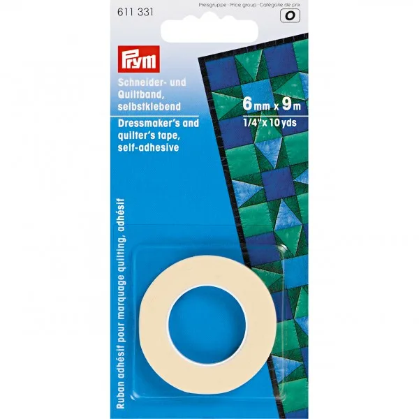 

prym 611331Dressmaker's Quilter's Tape 6 mmx9 m