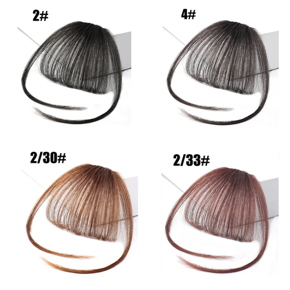 

8 Colors Air Bangs Clip In Hair Bangs Hairpiece Synthetic Fake Bangs Hair Piece Clip In Hair Extensions Accessories