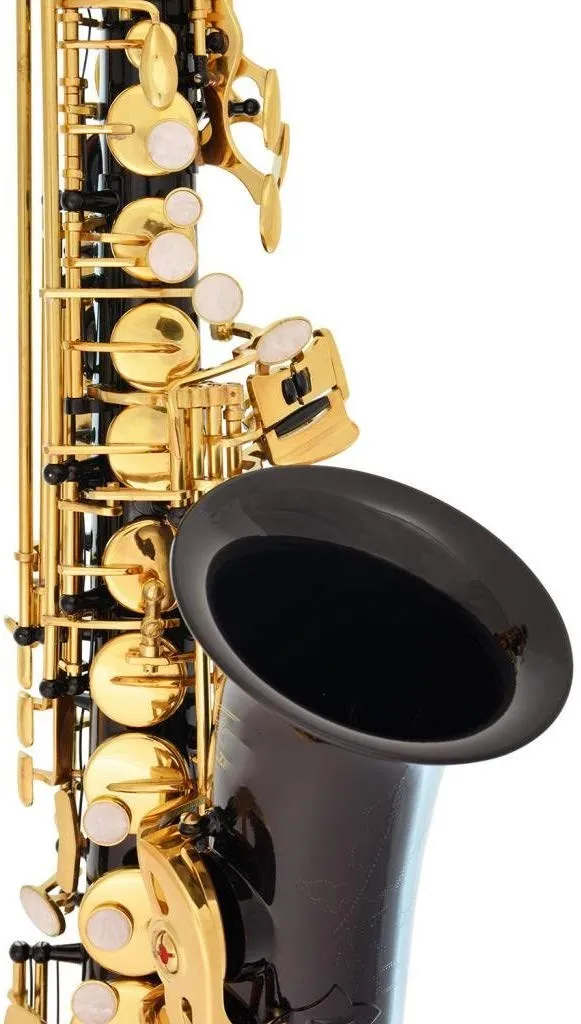 Профессиональный альт саксофон с черно золотыми клавишами Eb E |Саксофон| |