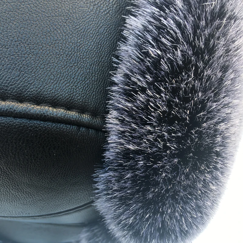 Шапка ушанка прочная зимняя куртка-бомбер снежная шапка из искусственной кожи