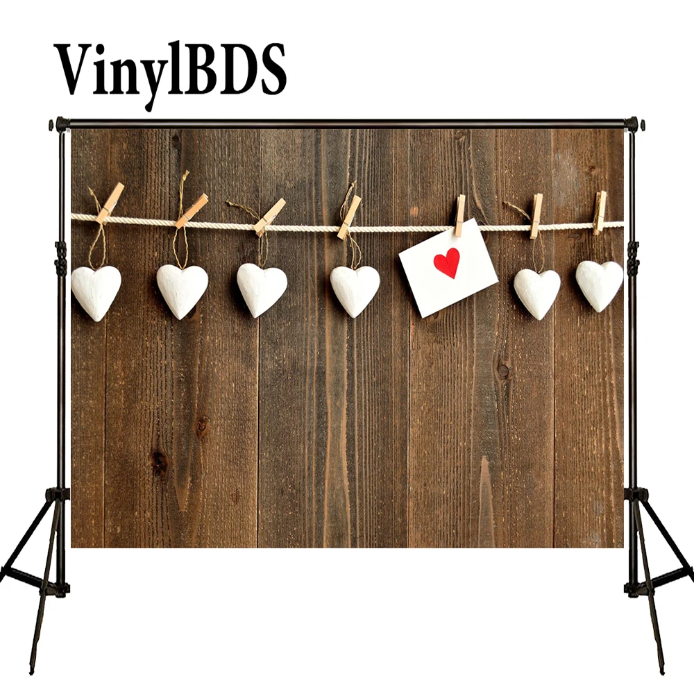 

VinylBDS День Святого Валентина Фон фотографии фоны старая деревянная стена фон дети стена фото фоны для фотостудии