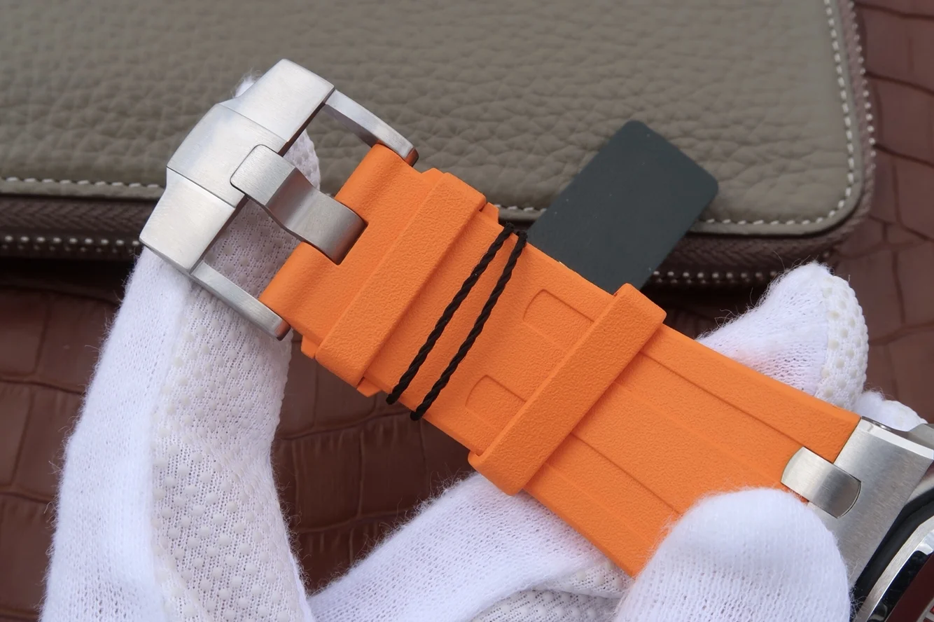 

Replica Men's Watches AP v8 Royal 0ak 15710ST.OO.A070CA.01 New Summer Color Orange Dial Automatic Mechanical Top Brand Hot-sale