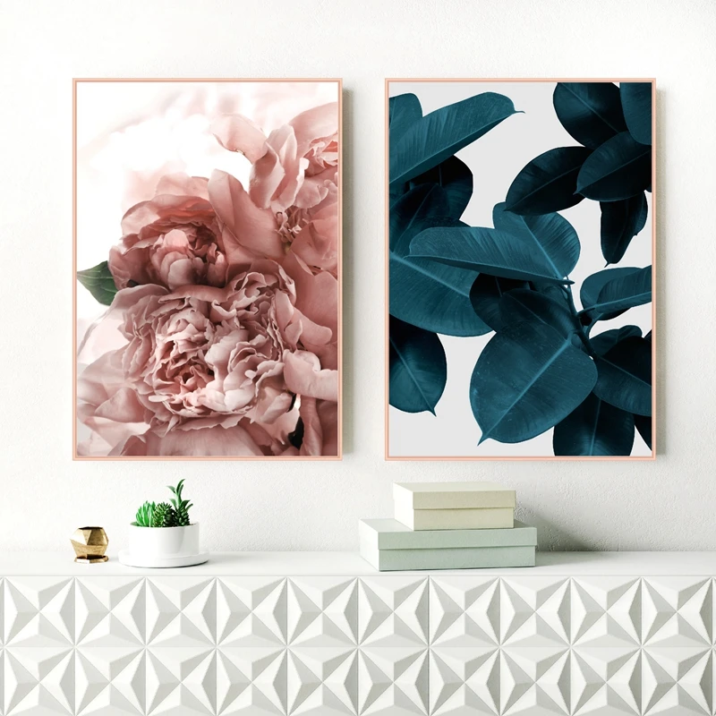 

Leaf Botanical Nordic Posters Canvas Prints Modern Succulent Plant Painting Wall Art Pictures for Living Room Home Decor