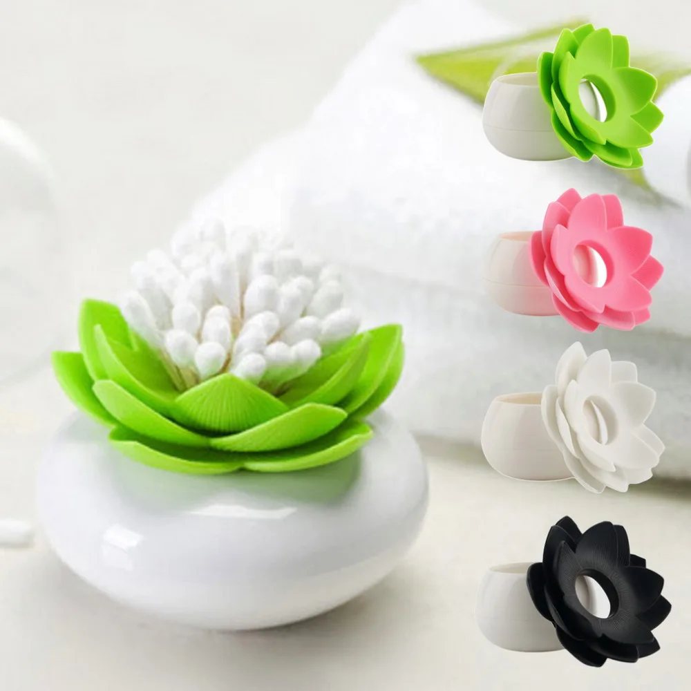 

Lotus Cotton swab box lotus cotton bud holder base room decorate / Lotus Toothpicks holder Toothpick case