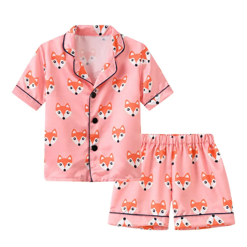 

BBD Toddler Pajamas Sets Summer Short Turn-Down Collar Fashion Suits Best Selling New Kids 2 3 4 5 6 Years Cute Clothes