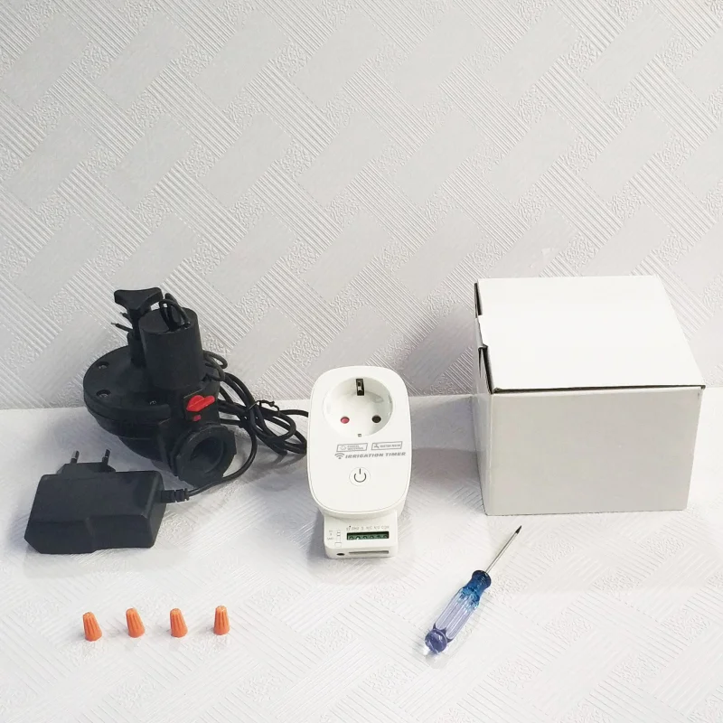 

Tuya WIFI Connect Watering Timer Waterproof Irrigation Soil Moisture Sensor Garden Irrigation Controller Smart Watering System