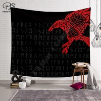 viking tattoo funny cartoon blanket tapestry 3d printed tapestrying rectangular home decor wall hanging style 3