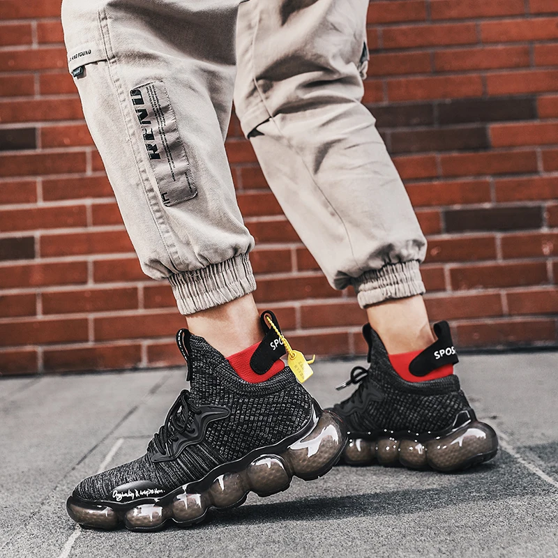 

SENTA High Top Sport Shoes Designer Sneakers Good Quality Breathable Running Shoes For Men Chunky Dad Shoes Athletic Zapatillas