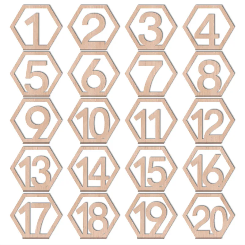 Свадебный реквизит набор номерных карт Деревянный Обеденный номер сиденья