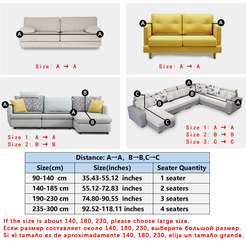 

Elastic Corner Sofa Chaise Cover Lounge 1/2/3/4 Seater Tight Soft Furniture Sofa Covers For Living Room Long Slipcover SFT002