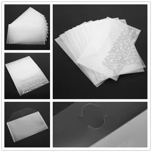 10 шт.компл. 5,9*9,9 дюйма, большие карманы для штампов и штампов, органайзер, карман с прозрачными рукавами из ПВХ, набор для заправки чехлов, скрапбукинг