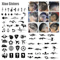 1sheet hair trimmer tattoo template carved coloring pattern stencil tattoo barber salon hair styling tool tattoo salon supplies